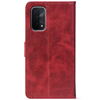 Чохол-книжка Crazy Horse Clasic для Oppo A74 5G Red Wine (Front)