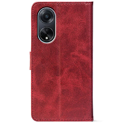 Чохол-книжка Crazy Horse Clasic для Oppo A98 5G Red Wine (Front)