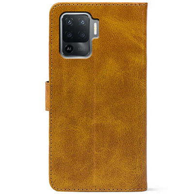 Чохол-книжка Crazy Horse Clasic для Oppo Reno5 Lite Camel (Front)