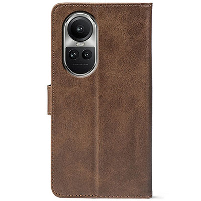 Чохол-книжка Crazy Horse Clasic для OPPO Reno 10 Pro Brown (Front)