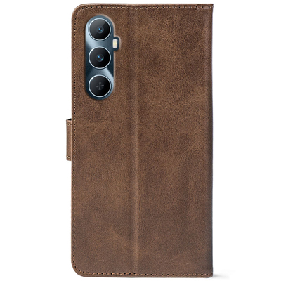 Чохол-книжка Crazy Horse Clasic для Realme C65 Brown (Front)