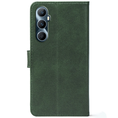 Чохол-книжка Crazy Horse Clasic для Realme C65 Dark Green (Front)