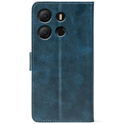 Чохол-книжка Crazy Horse Clasic для Tecno POP 7 Dark Blue (Front)