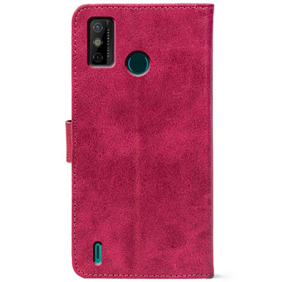 Чохол-книжка Crazy Horse Clasic для Tecno Spark 6 Go Magenta (Front)