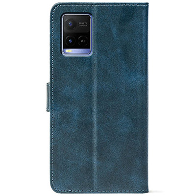 Чохол-книжка Crazy Horse Clasic для Vivo Y33S Dark Blue (Front)