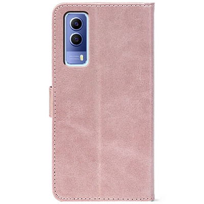 Чохол-книжка Crazy Horse Clasic для Vivo Y53S Rose Gold (Front)