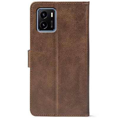 Чохол-книжка Crazy Horse Clasic для Vivo Y15S Brown (Front)