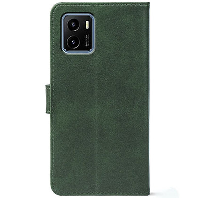 Чохол-книжка Crazy Horse Clasic для Vivo Y15S Dark Green (Front)