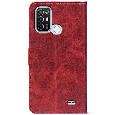 Чохол-книжка Crazy Horse Clasic для ZTE Blade A52 Red Wine (Front)