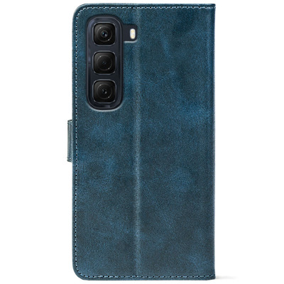 Чохол-книжка Crazy Horse Clasic для Infinix Hot 50 Dark Blue (Front)