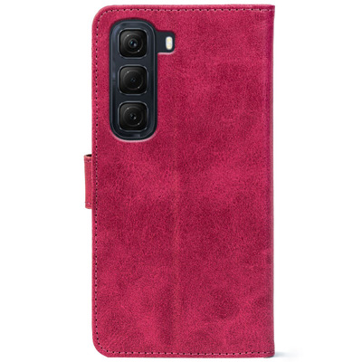 Чохол-книжка Crazy Horse Clasic для Infinix Hot 50 Magenta (Front)