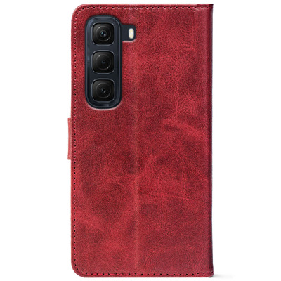 Чохол-книжка Crazy Horse Clasic для Infinix Hot 50 Red Wine (Front)