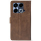 Чохол-книжка Crazy Horse Clasic для Infinix Note 40 4G Brown (Front)