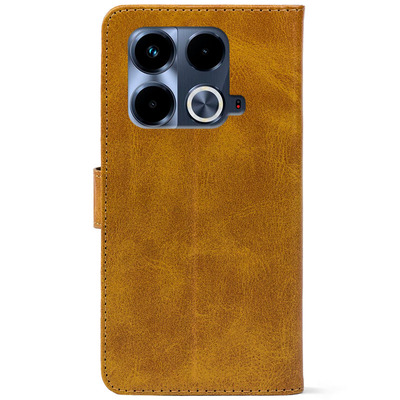 Чохол-книжка Crazy Horse Clasic для Infinix Note 40 4G Camel (Front)