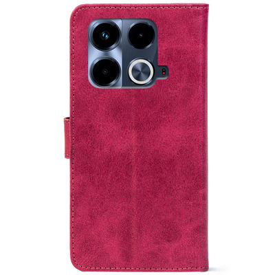 Чохол-книжка Crazy Horse Clasic для Infinix Note 40 4G Magenta (Front)