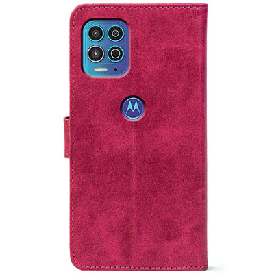 Чохол-книжка Crazy Horse Clasic для Motorola G100 Magenta (Front)