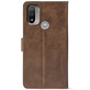 Чохол-книжка Crazy Horse Clasic для Motorola E40 Brown (Front)