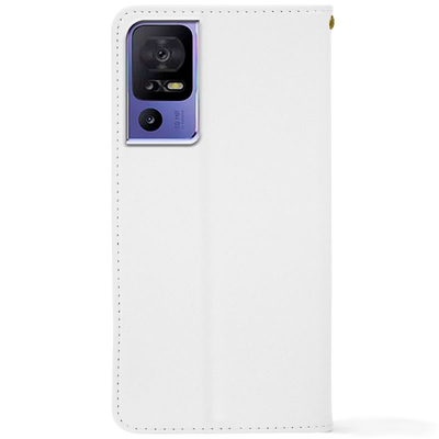 Чохол-книжка Crazy Horse Clasic для TCL 40 SE White (Strong)