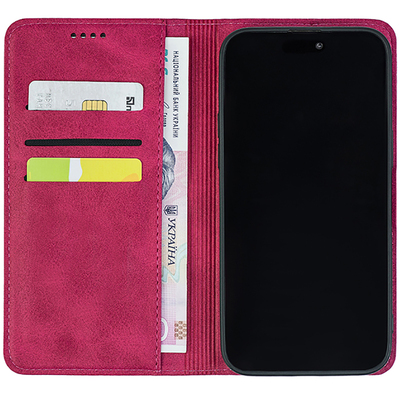 Чохол-книжка Crazy Horse Clasic для Samsung Galaxy A07 (A075) Magenta (Strong)
