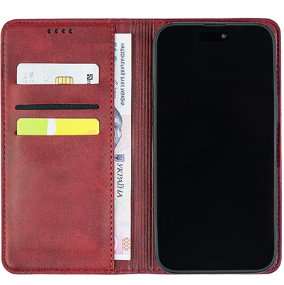 Чохол-книжка Crazy Horse Clasic для Samsung Galaxy A07 (A075) Red Wine (Strong)