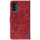 Чохол-книжка Crazy Horse Clasic для Motorola G31 Red Wine (Front)