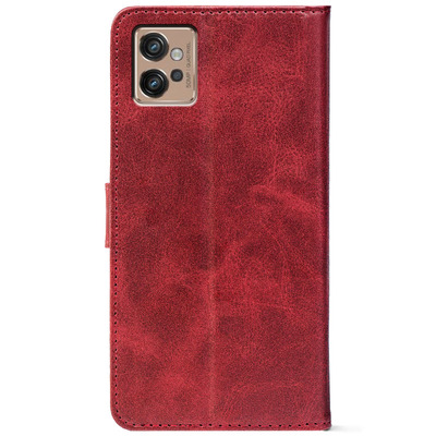 Чохол-книжка Crazy Horse Clasic для Motorola G32 Red Wine (Front)