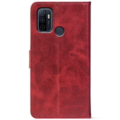 Чохол-книжка Crazy Horse Clasic для Oppo A53 Red Wine (Front)