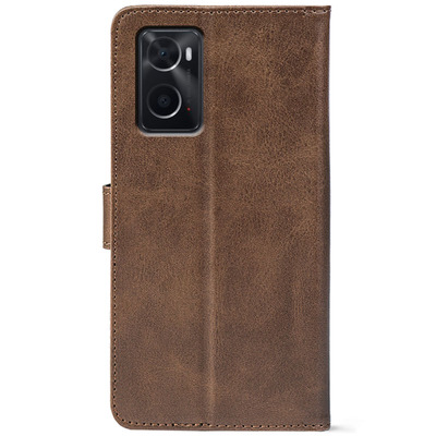 Чохол-книжка Crazy Horse Clasic для Oppo A76 / A96 Brown (Front)
