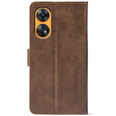 Чохол-книжка Crazy Horse Clasic для Oppo Reno 8T Brown (Front)