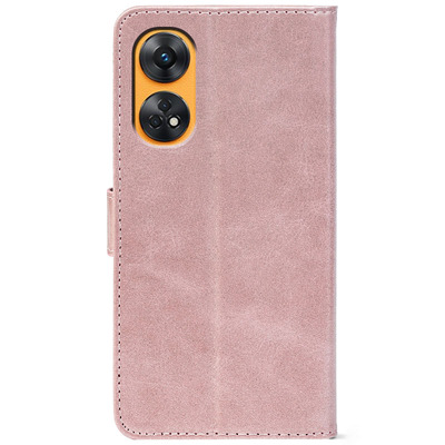Чохол-книжка Crazy Horse Clasic для Oppo Reno 8T Rose Gold (Front)