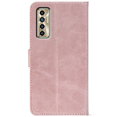 Чохол-книжка Crazy Horse Clasic для Tecno Camon 17P Rose Gold (Front)