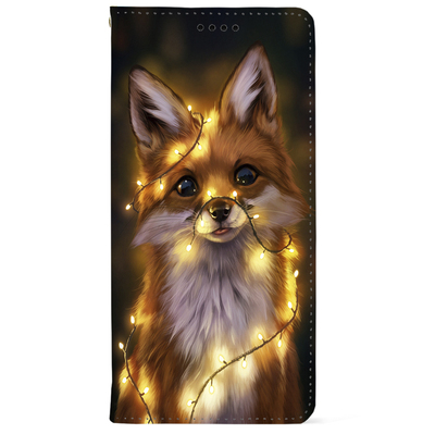 Чохол-книжка BoxFace для Honor Magic 6 Pro Лисичка в Гірляндах