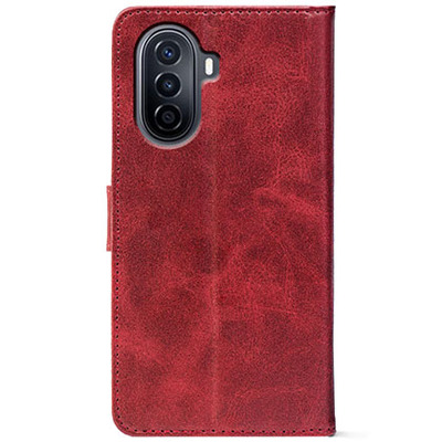 Чохол-книжка Crazy Horse Clasic для Huawei Nova Y70 Red Wine (Front)