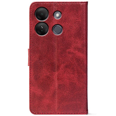 Чохол-книжка Crazy Horse Clasic для Infinix Smart 7 Red Wine (Front)