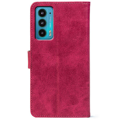 Чохол-книжка Crazy Horse Clasic для Motorola Edge 20 Magenta (Front)