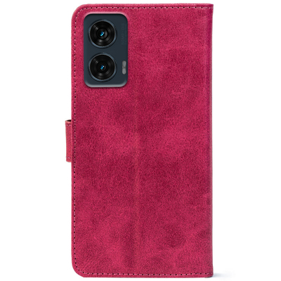 Чохол-книжка Crazy Horse Clasic для Motorola Edge 50 Fusion Magenta (Front)