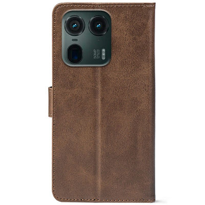 Чохол-книжка Crazy Horse Clasic для Motorola Edge 50 Ultra Brown (Front)