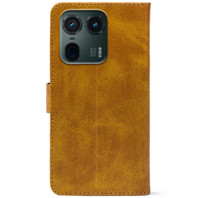 Чохол-книжка Crazy Horse Clasic для Motorola Edge 50 Ultra Camel (Front)