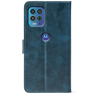 Чохол-книжка Crazy Horse Clasic для Motorola G100 Dark Blue (Front)