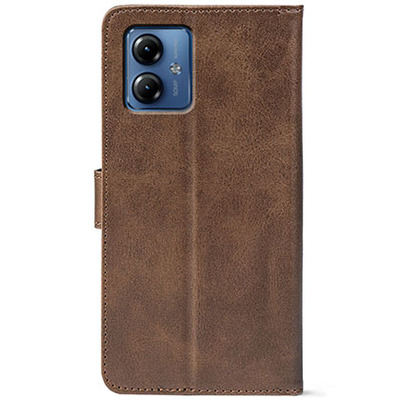 Чохол-книжка Crazy Horse Clasic для Motorola G14 Brown (Front)