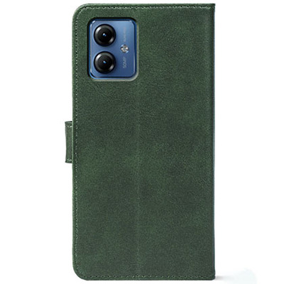 Чохол-книжка Crazy Horse Clasic для Motorola G14 Dark Green (Front)