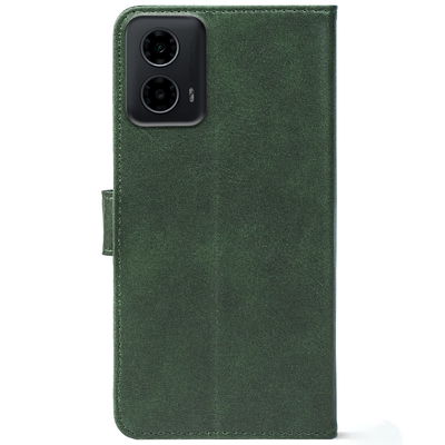 Чохол-книжка Crazy Horse Clasic для Motorola G34 Dark Green (Front)