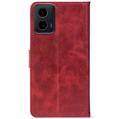 Чохол-книжка Crazy Horse Clasic для Motorola G34 Red Wine (Front)