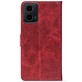 Чохол-книжка Crazy Horse Clasic для Motorola G34 Red Wine (Front)