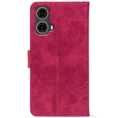 Чохол-книжка Crazy Horse Clasic для Motorola G85 Magenta (Front)