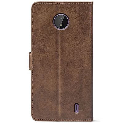 Чохол-книжка Crazy Horse Clasic для Nokia C20 Brown (Front)