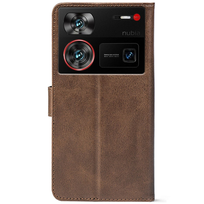 Чохол-книжка Crazy Horse Clasic для Nubia Z60 Ultra Brown (Front)