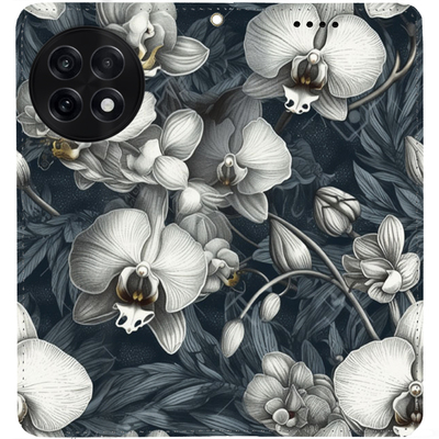 Чохол-книжка BoxFace для OnePlus 13R Білі орхідеї
