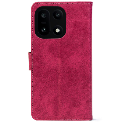 Чохол-книжка Crazy Horse Clasic для OnePlus 15 Magenta (Front)