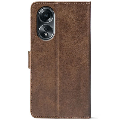 Чохол-книжка Crazy Horse Clasic для Oppo A18 4G Brown (Front)